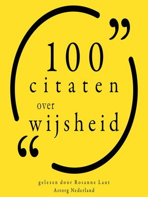 cover image of 100 citaten over wijsheid